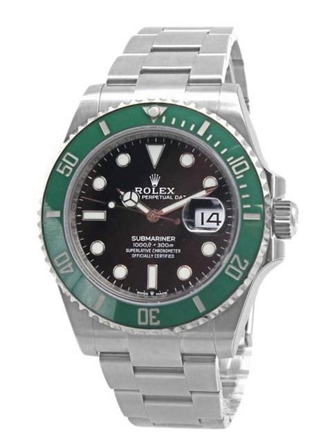 rolex green bezel black dial|rolex submariner 41mm green bezel.